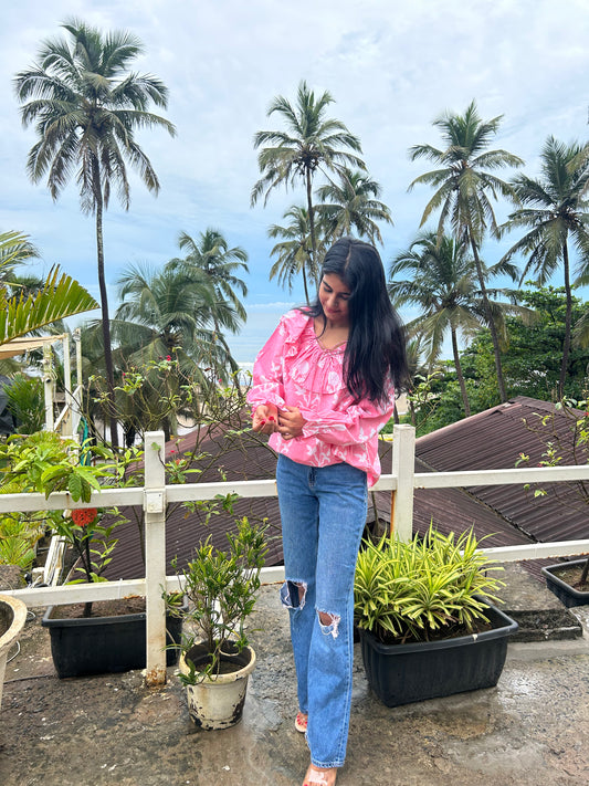cotton printed tops