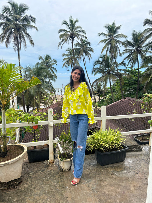 cotton printed tops