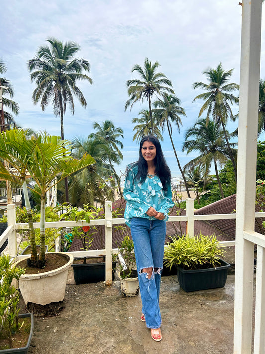cotton printed top